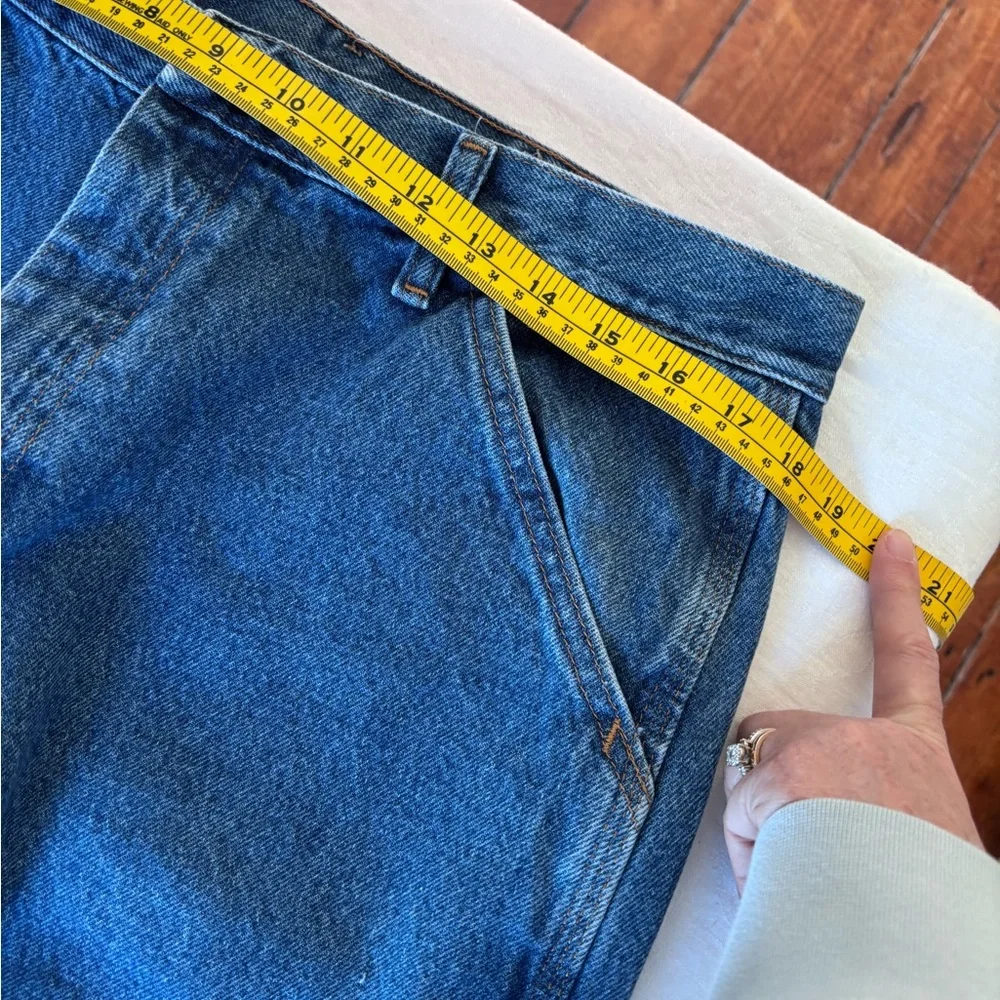 Men’s Vintage Rustler Blue Denim 100%Cotton Carpenter Jean Size 34x32 - Picture 8 of 14